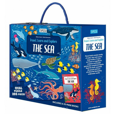 Cunoaste si exploreaza. Puzzle Mari si oceane (205 piese)