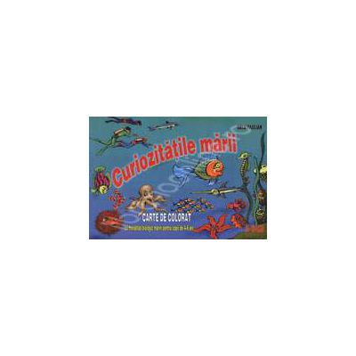 Curiozitatile marii. Carte de colorat