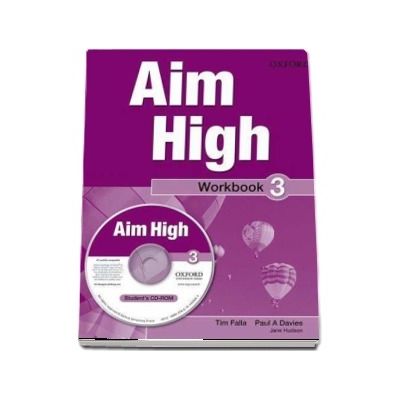Curs de limba engleza Aim High 3 Wookbook and CD-Rom - Tim Falla