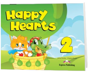 Curs pentru limba engleza Happy Hearts 2 Pupils Book (manual elev, abtibilduri, figurine din carton si fise de lucru)