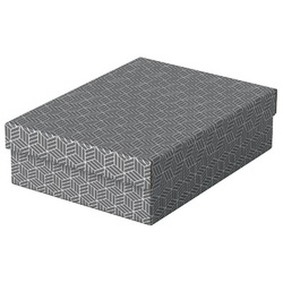 Cutie depozitare Esselte Recycled, carton, 100% reciclat, FSC, 36x26x10 cm, cu capac, 3 buc/set, gri