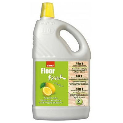 Detergent pentru pardoseli, curata si parfumeaza, 2 litri, Sano Floor Fresh - lemon