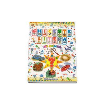 Ghiceste litera - Joc didactic. Mapa cu imagini si jetoane (Material Didactic)