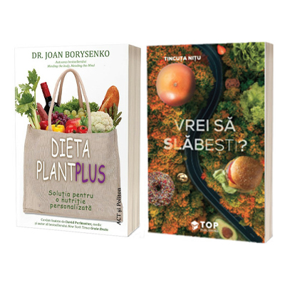 Pachet 2 carti nutritie personalizata: Dieta PlantPlus si Vrei sa slabesti?