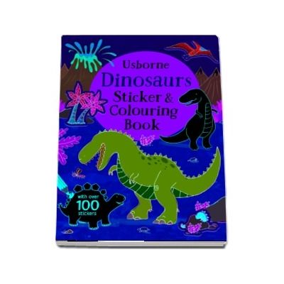 Dinosaurs sticker and colouring book