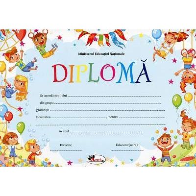 Diploma - Format A4, model imagine baloane