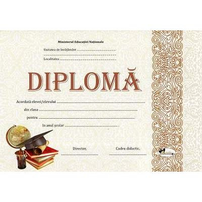 Diploma - Format A4, model imagine toca