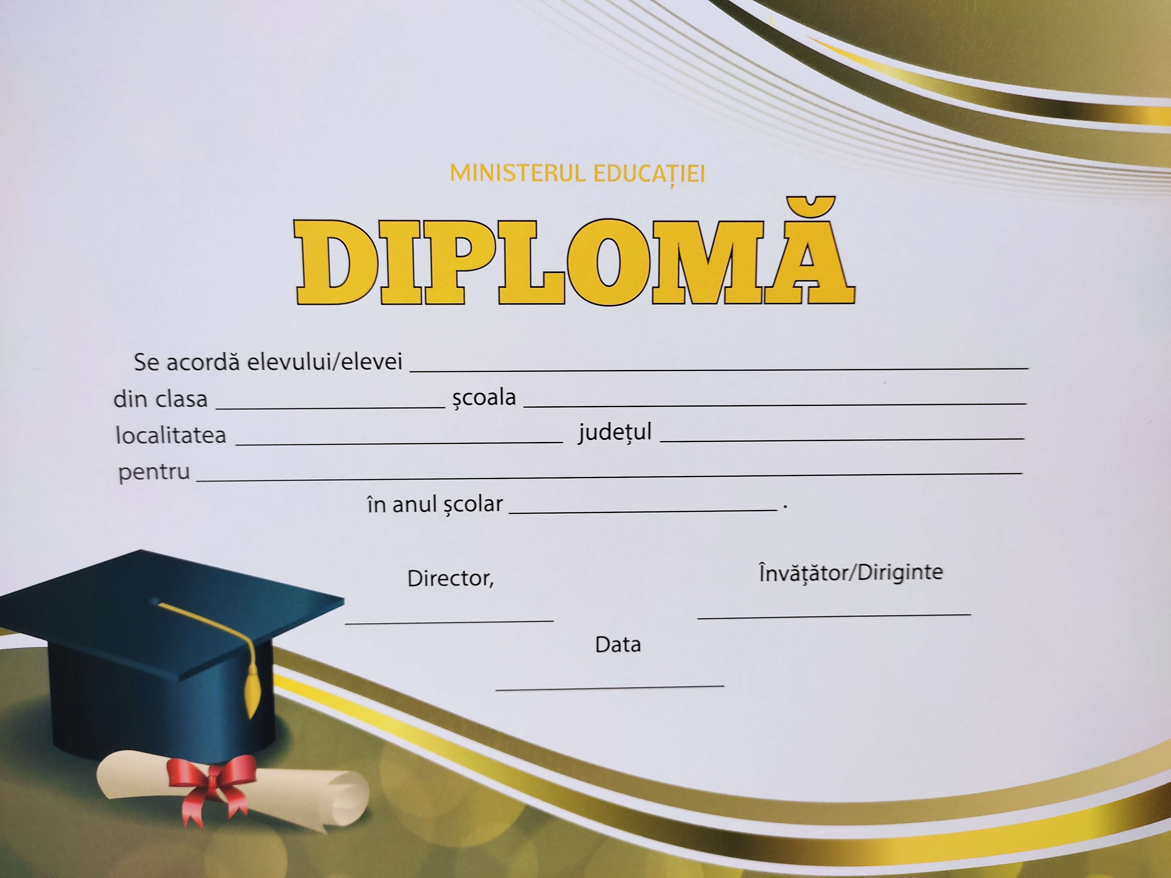 Diploma - Format A4, model toca