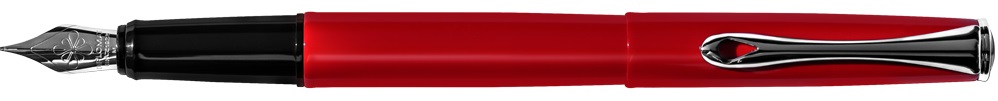 Diplomat Esteem - Red Lacquer - stilou cu penita M, din otel inoxidabil