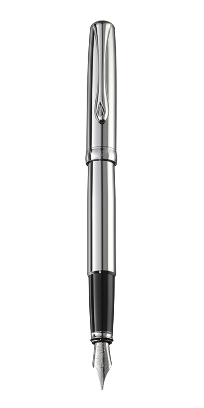 Diplomat Excellence A2 - Chrome - stilou cu penita M, din otel inoxidabil