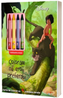 Disney. Coloram cu eroii preferati (contine 4 creioane cerate)