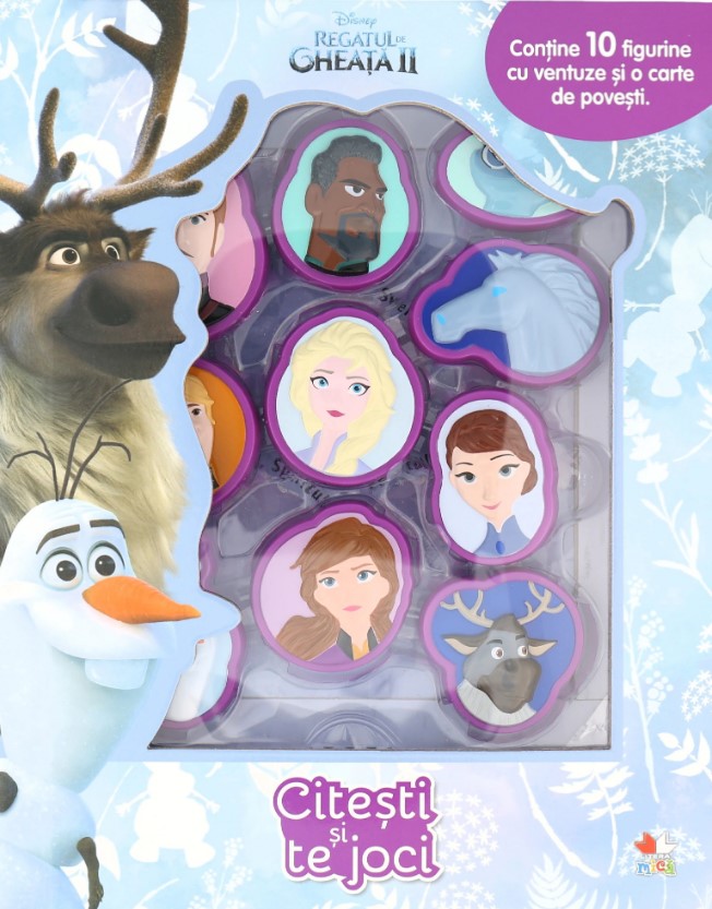 Disney. Regatul de gheata II. Citesti si te joci (contine 10 figurine cu ventuze)