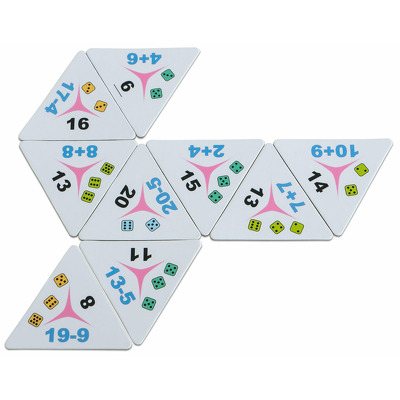 Domino triunghiular operatii matematice pana la 20