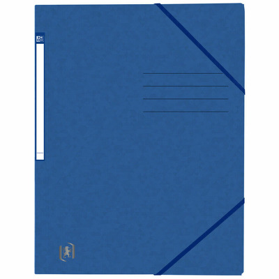 Dosar A4, carton MultiStrat 390g/mp, cu elastic, Top File - albastru