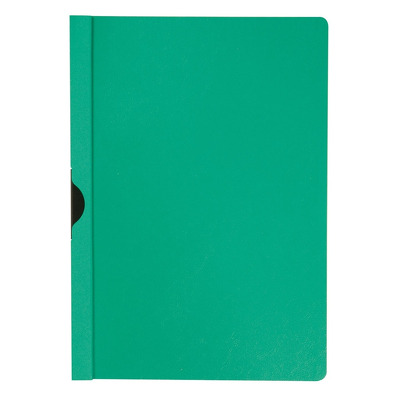 Dosar din plastic cu clema metalica Q-Connect - verde