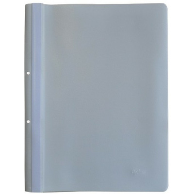 Dosar plastic cu sina, cu gauri, 10 buc/set, Optima - alb