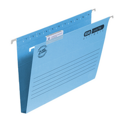 Dosar suspendabil cu burduf 30mm , carton 330g/mp, 25 buc/cutie, ELBA Verticfile - albastru