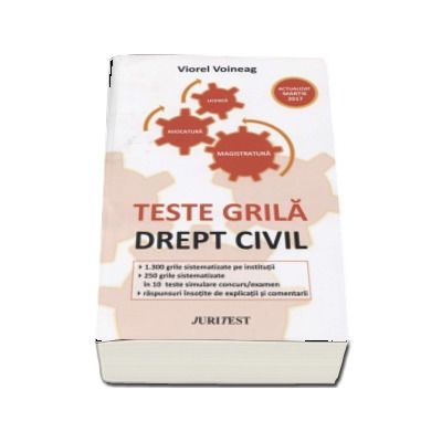 Drept  civil - Viorel Voineag. Teste grila pentru magistratura, avocatura si licenta, actualizat martie 2017