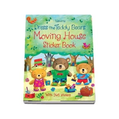 Dress the teddy bears moving house sticker book