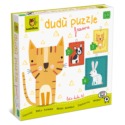 Dudu puzzle in rama 2-3-4 piese – Animale de companie, Ludattica, 2-3 ani +