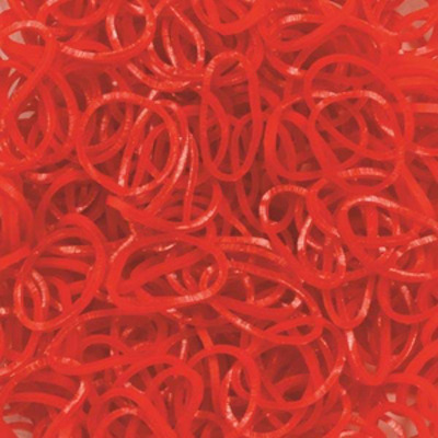 Elastice Rainbow Loom - Jelly Rosu-600 buc