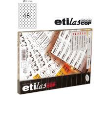 Etichete autoadezive rotunde (D32), 48/A4, 100 coli/top, ETILASCOP - albe