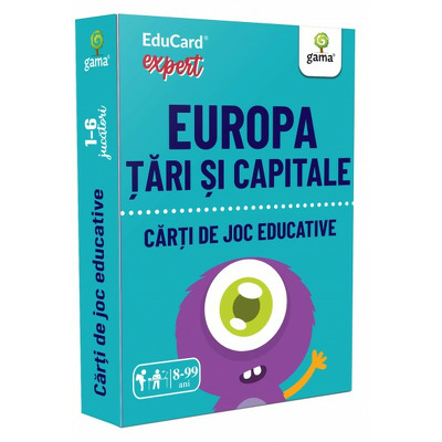 Europa. Tari si capitale (Carti de joc educative)
