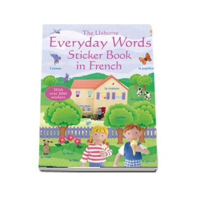 Everyday words sticker book in French