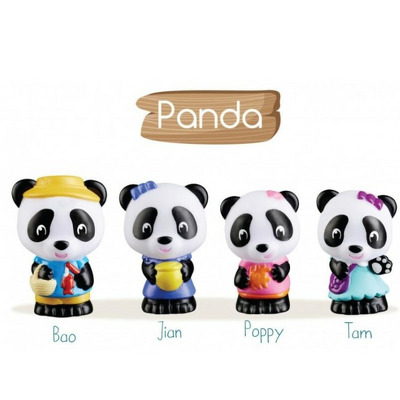 Familia de ursuleti Panda - set figurine