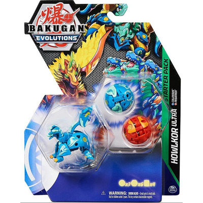 Figurina Bakugan Evolutions Starter Pack 6 piese, Howlkor Ultra, S4
