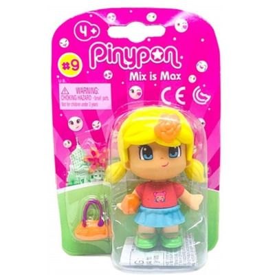 Figurina papusa Pinypon fetita cu par blond
