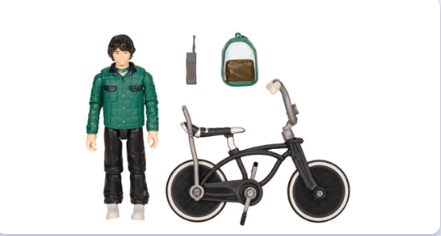 Figurina strangers things mike cu bicicleta si accesorii