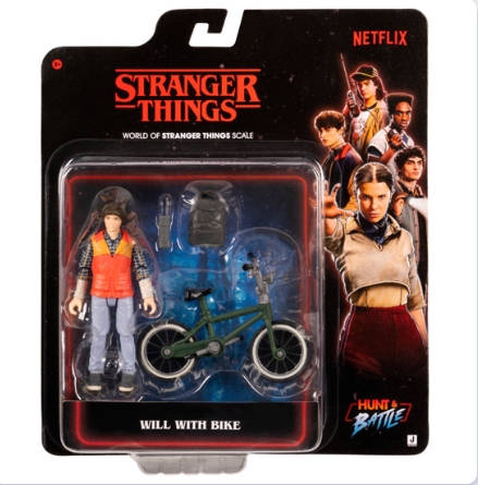 Figurina strangers things will cu bicicleta si accesorii