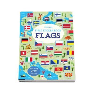 First sticker book flags
