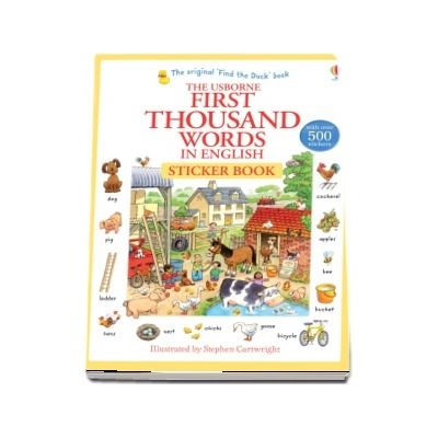 First thousand words in English sticker book