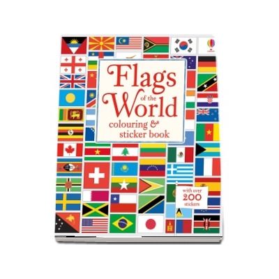 Flags of the world colouring and sticker book