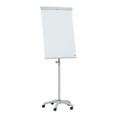 Flipchart mobil NOBO Essentials, otel lacuit, magnetic, alb