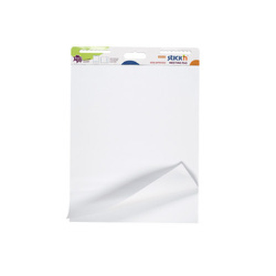 Flipchart pad repozitionabil, 792 x 635mm, 30 coli/set, Stickn - coli albe