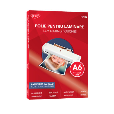 Folie laminare A6 80 microni 100/top, FO680