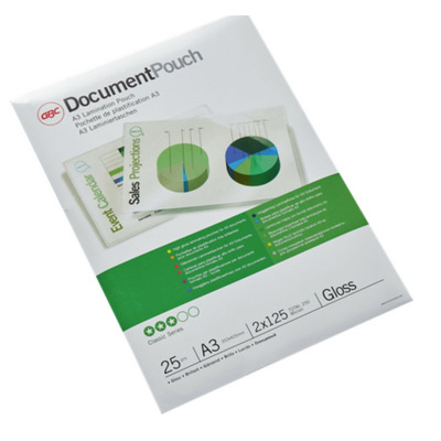 Folie laminare GBC, la cald, A3, 125 microni, 25 buc/set