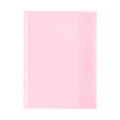 Folie protectie doc. A4, clapa laterala, inchidere cu capsa, 4/set, 200 microni