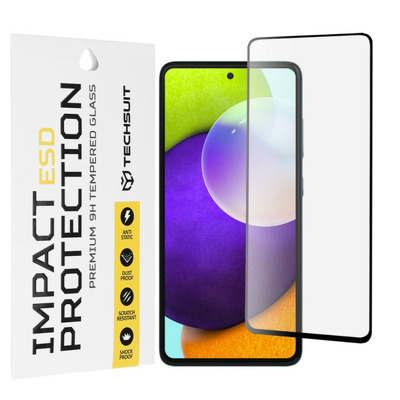 Folie sticla securizata Techsuit ESD Glass pentru Samsung Galaxy A52 4G, Galaxy A52 5G si Galaxy A52s 5G, neagra