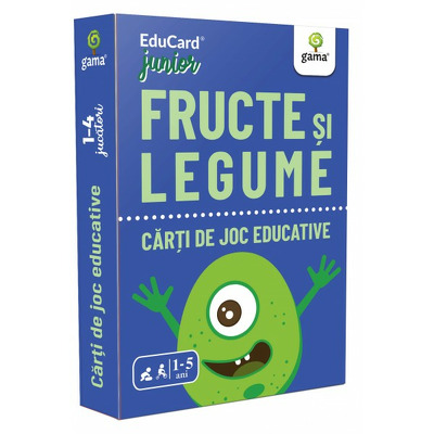 Fructe si legume (Carti de joc educative)