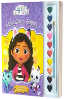 Gabbys Dollhouse. Sa pictam cu Gabby. Carte de colorat cu pensula si acuarele Gabbys Dollhouse. Sa pictam cu Gabby. Carte de colorat cu pensula si acuarele