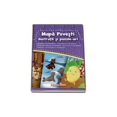 Gainusa cea motata, Povestea ursului cafeniu, Turtita. Mapa povesti ilustratii si Puzzle-uri