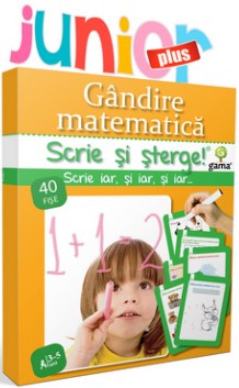 Gandire matematica - scrie si sterge (3 - 5 ani)