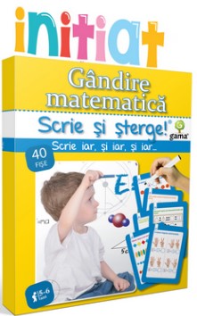 Gandire matematica - scrie si sterge (5 - 6 ani)