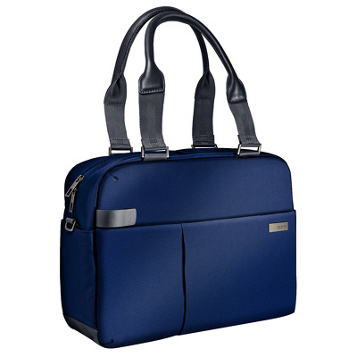 Geanta Leitz Complete Shopper Smart Traveller, pentru laptop de 13.3 inch, albastru-violet