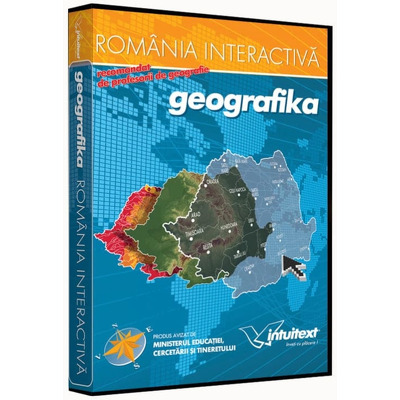 Geografika. Romania Interactiva. Geografie pentru clasa a VIII-a (Kit)
