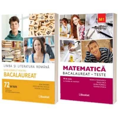 Ghiduri esentiale pentru Bacalaureat: Romana si Matematica M1